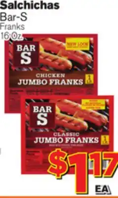El Super Fresh Bar-s franks offer