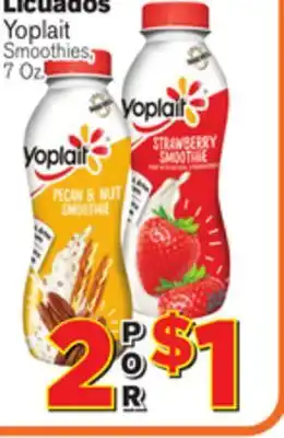 El Super Fresh Yoplait smoothies offer