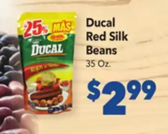 Vallarta Supermarkets Ducal red silk beans offer