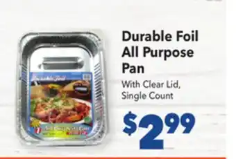 Vallarta Supermarkets Durable foil all purpose pan offer
