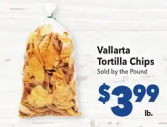 Vallarta Supermarkets Vallarta tortilla chips offer