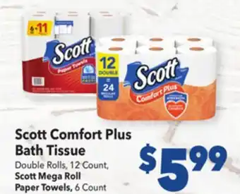 Vallarta Supermarkets Scott comfort plus bath tissue offer