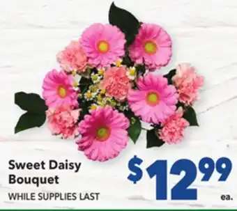 Vallarta Supermarkets Sweet daisy bouquet offer