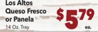 Vallarta Supermarkets Los altos queso fresco or panela offer