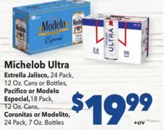 Vallarta Supermarkets Michelob ultra offer