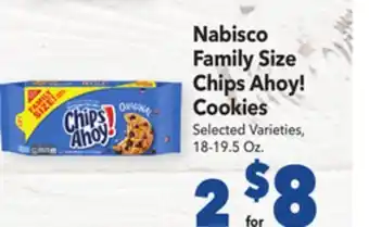 Vallarta Supermarkets Nabisco family size chips ahoy! cookies offer