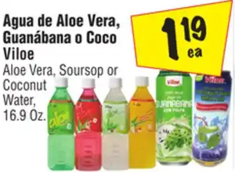 El Super Aloe vera, soursop or coconut water offer