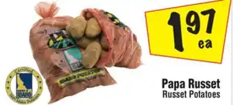 El Super Russet potatoes offer