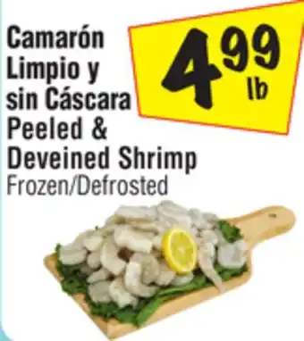El Super Peeled & deveined shrimp offer