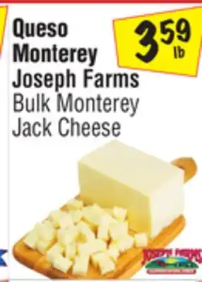 El Super Joseph farms bulk monterey jack cheese offer