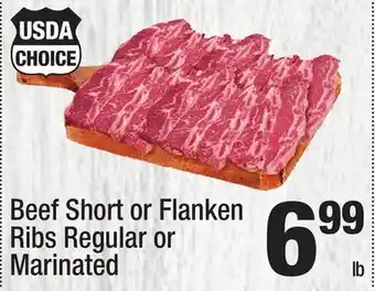 Super King Markets Beef short or flanken ribs regular or marinated beef short offer