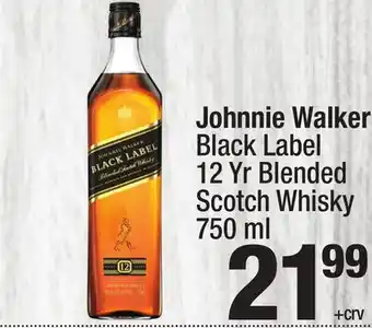 Super King Markets Johnnie walker black label 12 yr blended scotch whisky offer