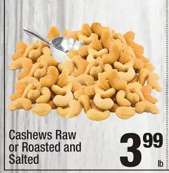Super King Markets Cashews raw or roasted and salted offer