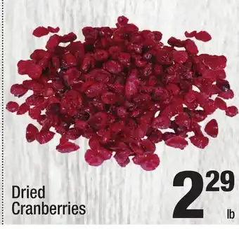 Super King Markets Dried cranberries offer