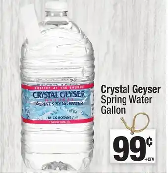 Super King Markets Crystal geyser spring water offer