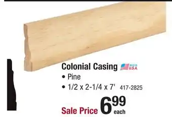 Menards Colonial casing offer