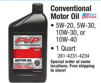 Menards Conventional motor oil offer