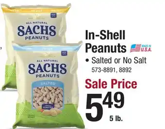 Menards In-shell peanuts offer