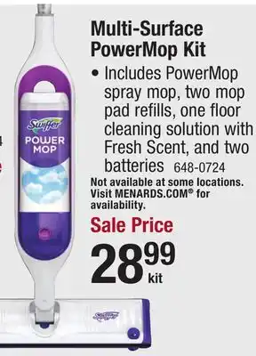 Menards Multi-surface powermop kit offer