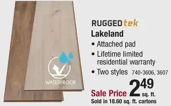 Menards Rugged tek lakeland offer