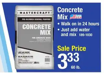 Menards Concrete mix offer