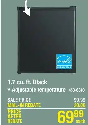 Menards 1.7 cu. ft. black offer