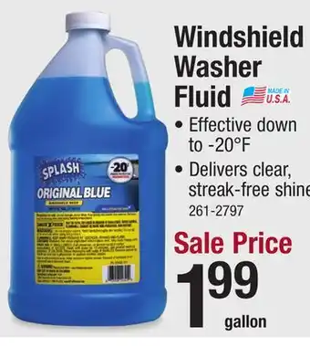 Menards Windshield washer fluid offer