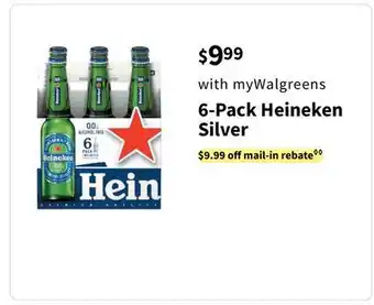 Walgreens 6-pack heineken silver offer