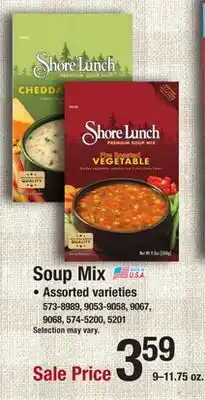 Menards Soup mix offer