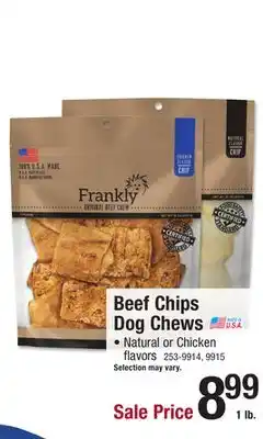 Menards Beef chips dog chews offer