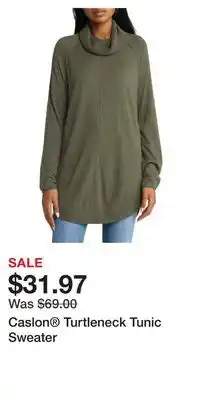Nordstrom Caslon turtleneck tunic sweater offer