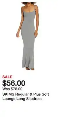 Nordstrom Skims regular & plus soft lounge long slipdress offer