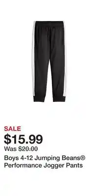 Kohl's Boys 4-12 jumping beans performance jogger pants offer