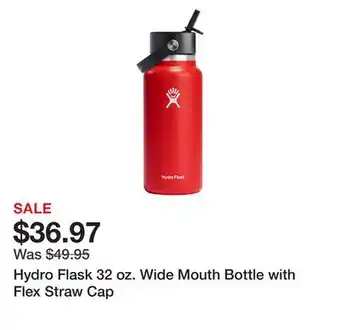 Dick's Sporting Goods Hydro flask 32 oz. wide mouth bottle with flex straw cap offer
