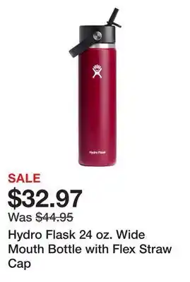 Dick's Sporting Goods Hydro flask 24 oz. wide mouth bottle with flex straw cap offer