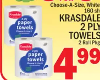 C Town Krasdale 2 ply towels offer