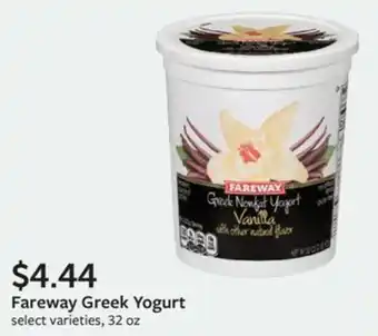 Fareway Fareway Greek Yogurt offer