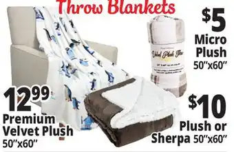 Ocean State Job Lot Throw blankets offer