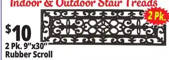Ocean State Job Lot 2 pk. 9x30 rubber scroll indoor & outdoor stair treads offer