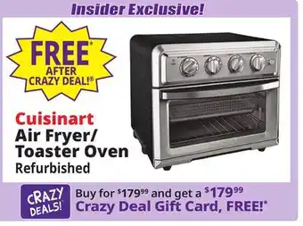 Ocean State Job Lot Cuisinart air fryer & toaster oven (factory refurbished) offer