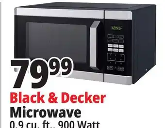 Ocean State Job Lot Black + decker 900w stainless steel microwave oven offer