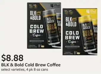 Fareway BLK & Bold Cold Brew Coffee offer