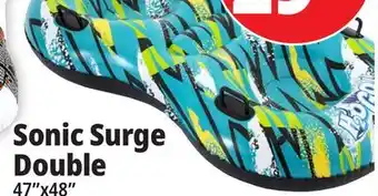 Ocean State Job Lot Bestway h2ogo! snow sonic surge double snow tube, 67 x 34 offer