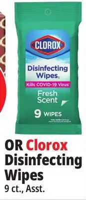 Ocean State Job Lot Clorox disinfecting wipes offer