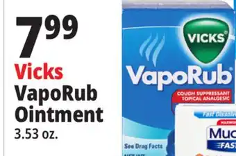 Ocean State Job Lot Vicks vaporub ointment offer