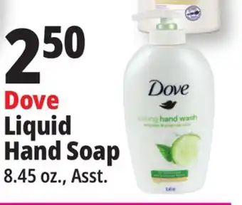 Ocean State Job Lot Dove liquid hand soap offer