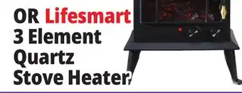 Ocean State Job Lot Lifesmart infrared 3-element quartz stove heater offer