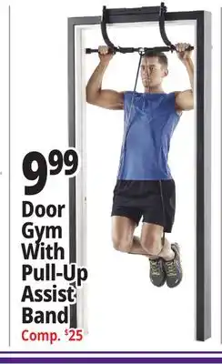 Ocean State Job Lot Door gym with pull-up assist band offer