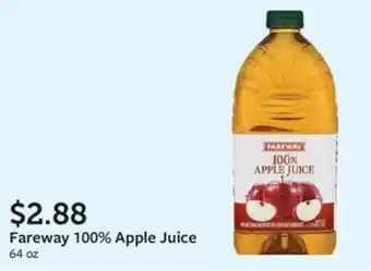 Fareway Fareway 100% Apple Juice offer