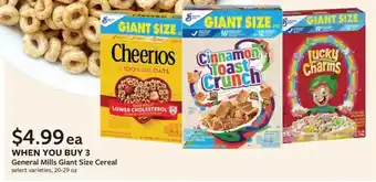 Fareway General Mills Giant Size Cereal offer